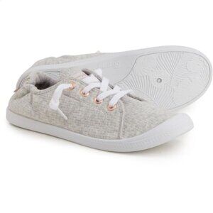 Tommy Bahama Women's Casual Fabric Upper Lace Up Sneakers Light Gray - 8.5